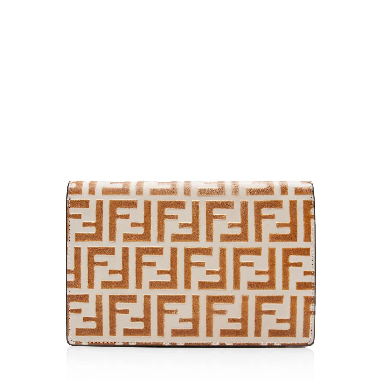 Fendi FF Embossed Wallet On Chain (SHF-ZSVAwL)