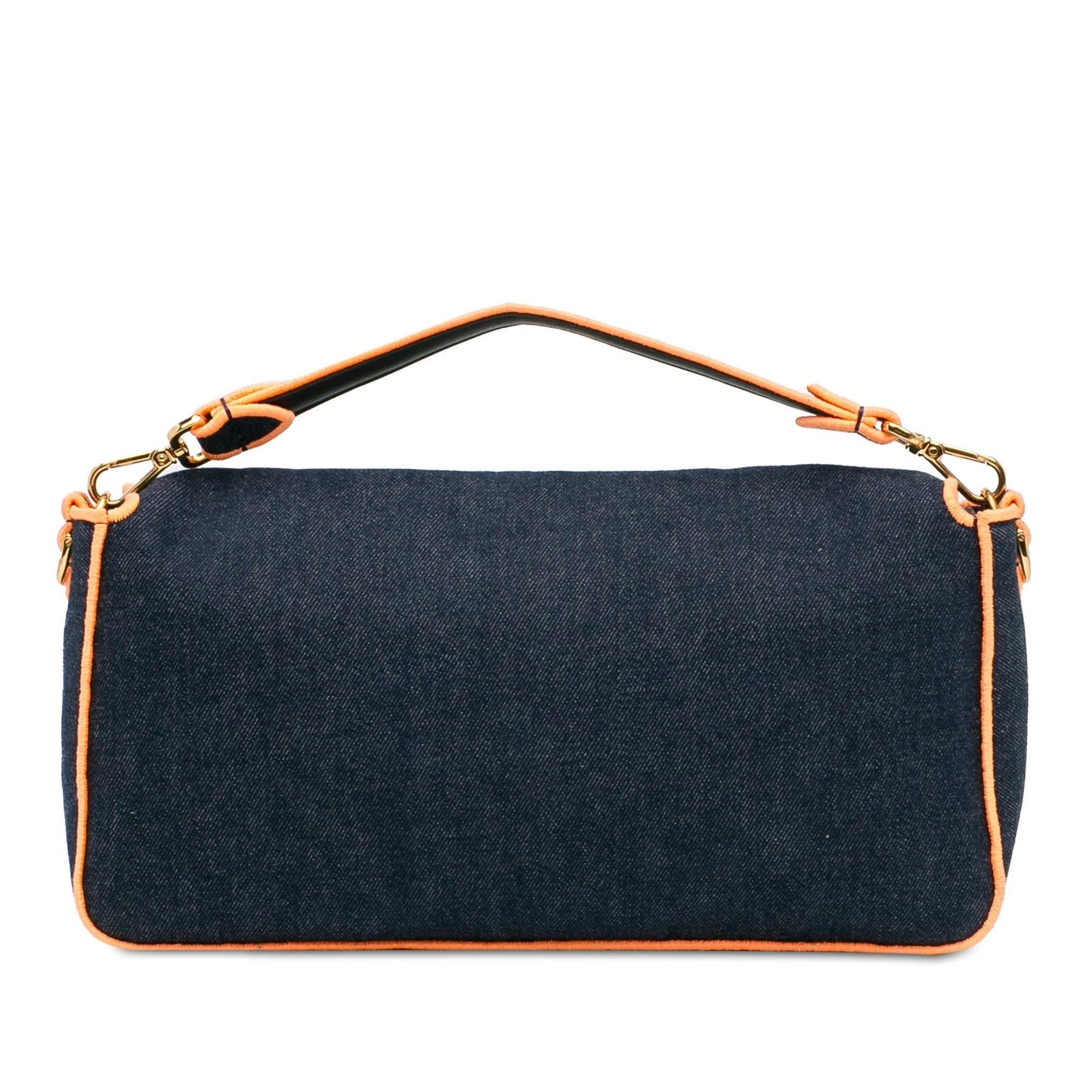 Fendi Large Denim Baguette Satchel (SHG-Fm5Rer)