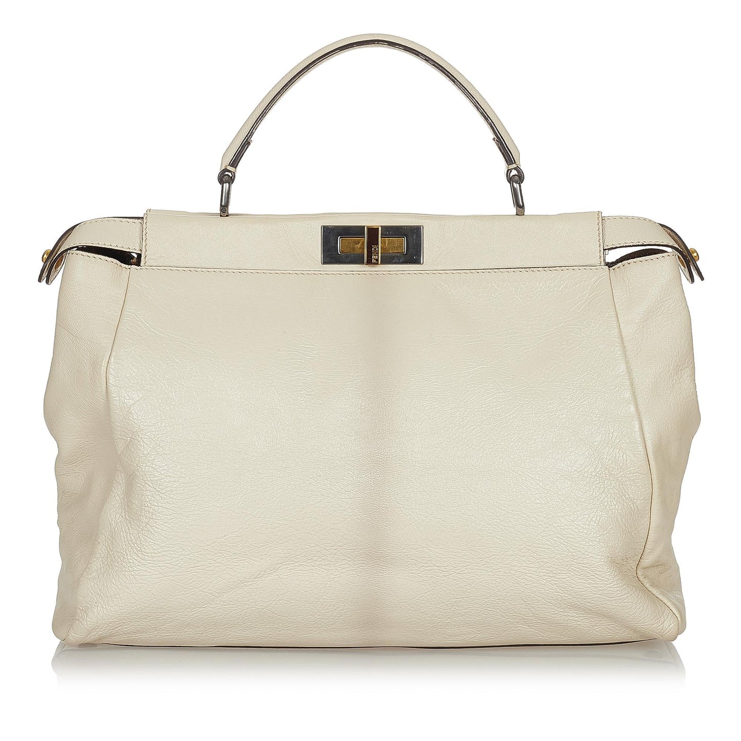 Fendi Large Peekaboo Leather Satchel (SHG-usPpvT)