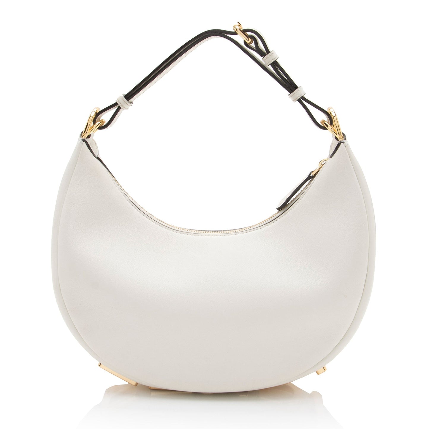 Fendi Leather Fendigraphy Small Hobo