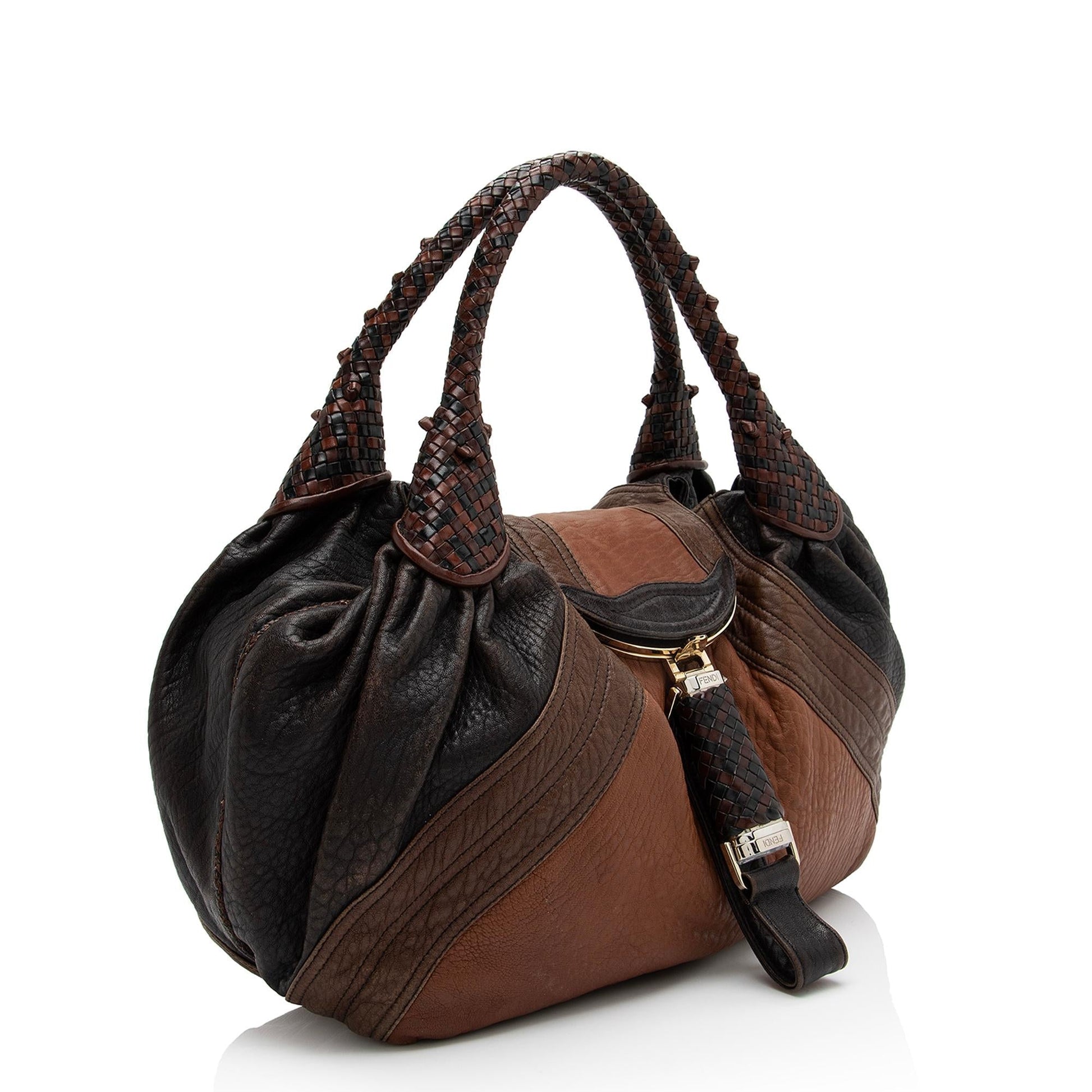 Fendi Leather Spy Satchel