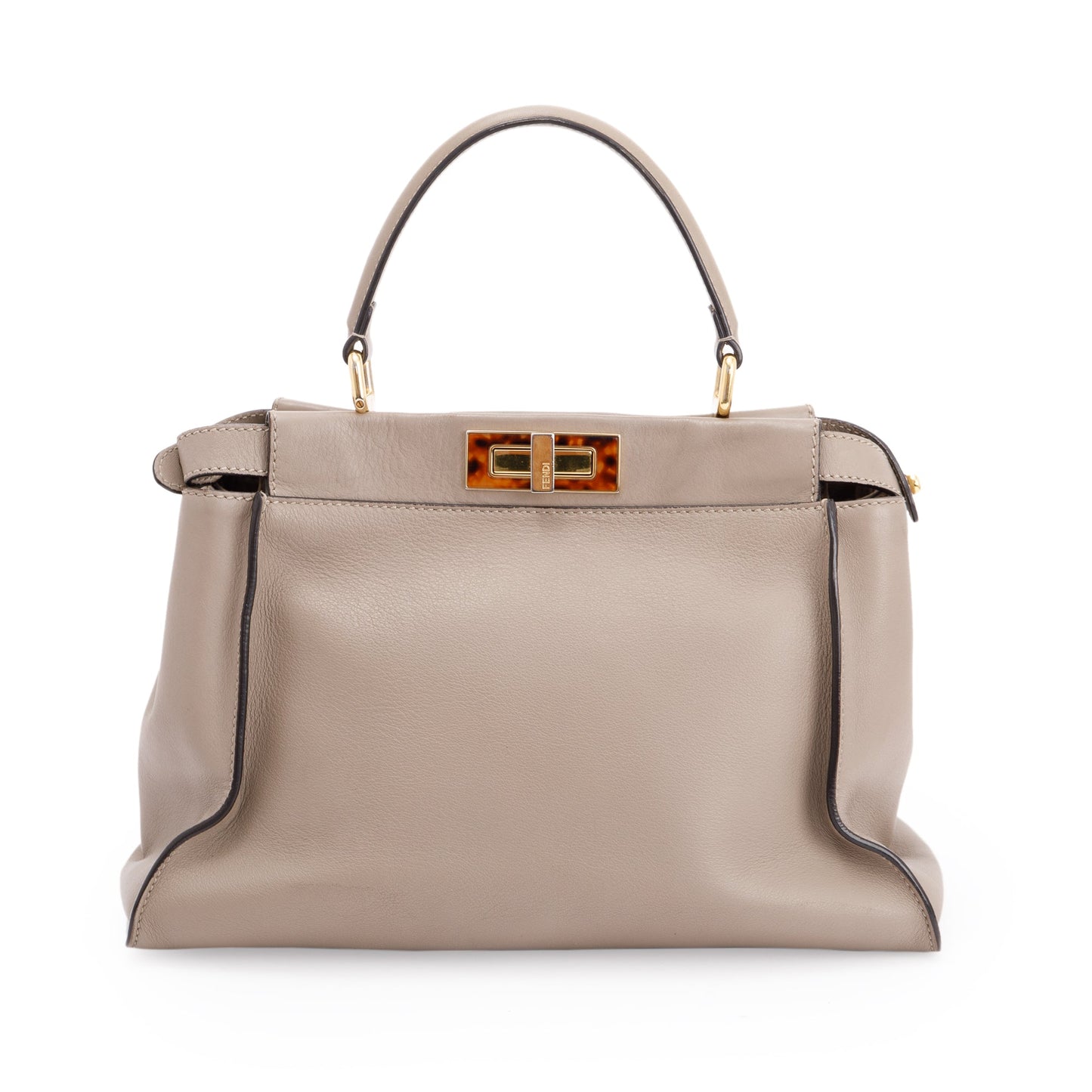 Fendi Medium Peekaboo Bag with Tortoise Detail