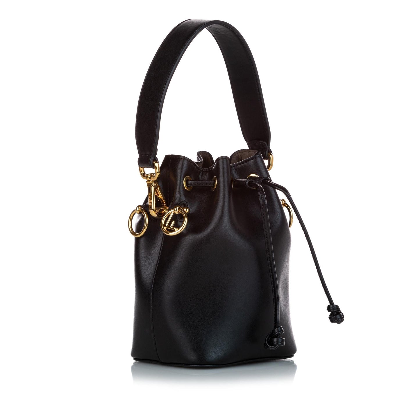 Fendi Mini Mon Tresor Leather Bucket Bag