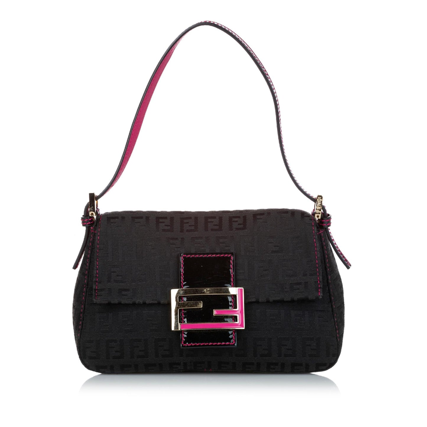 Fendi Mini Zucchino Canvas Mamma Baguette (SHG-z8xf9F)