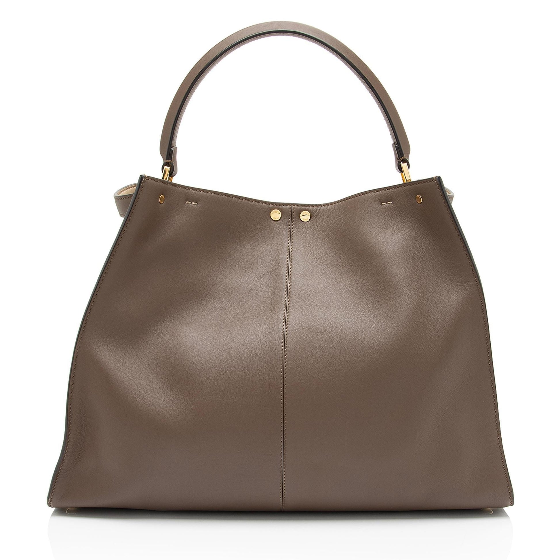 Fendi Nappa Leather Peekaboo X Lite Large Satchel