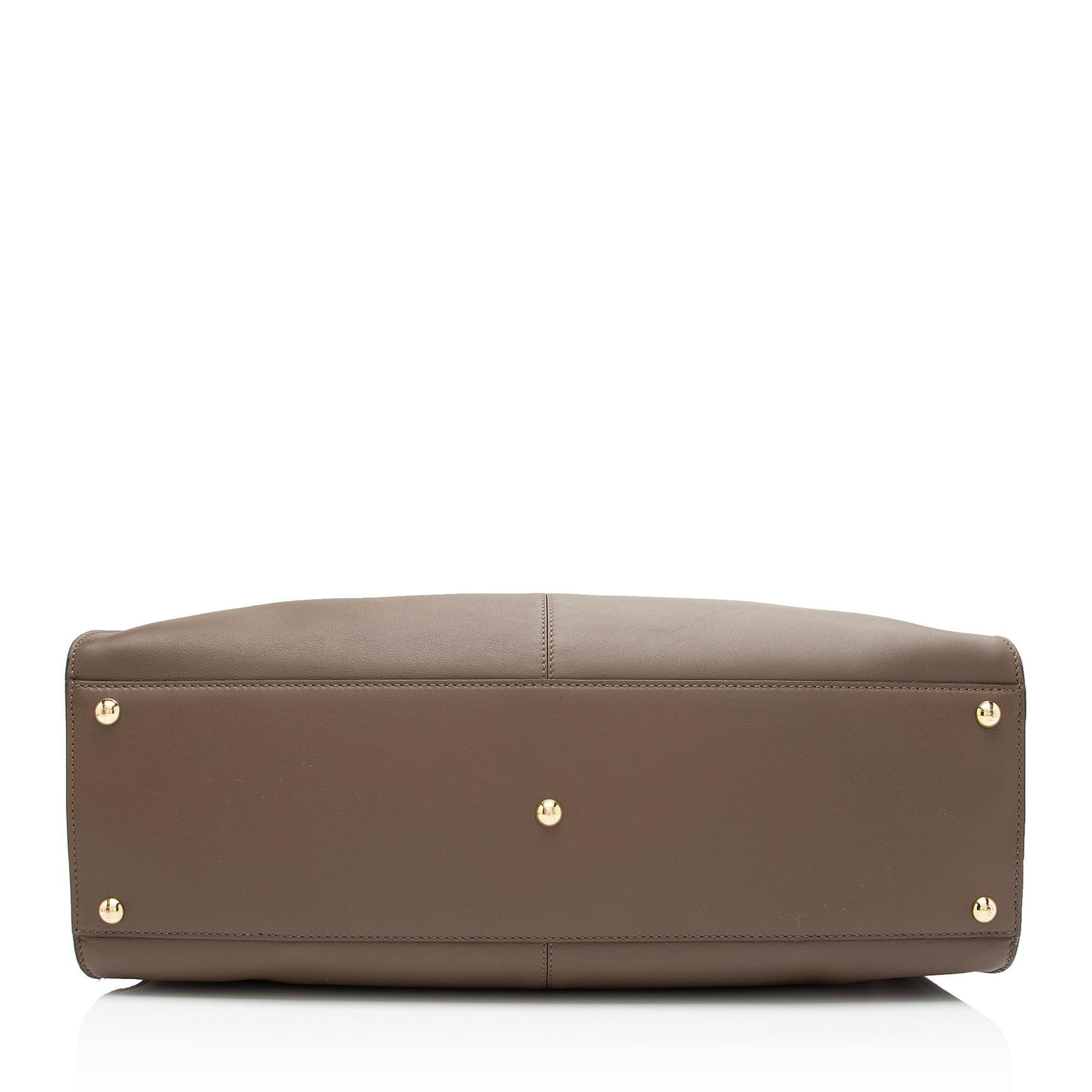 Fendi Nappa Leather Peekaboo X Lite Large Satchel