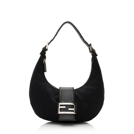 Fendi Neoprene Half Moon Shoulder Bag