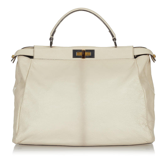 Fendi Peekaboo Leather Satchel (SHG-26729)
