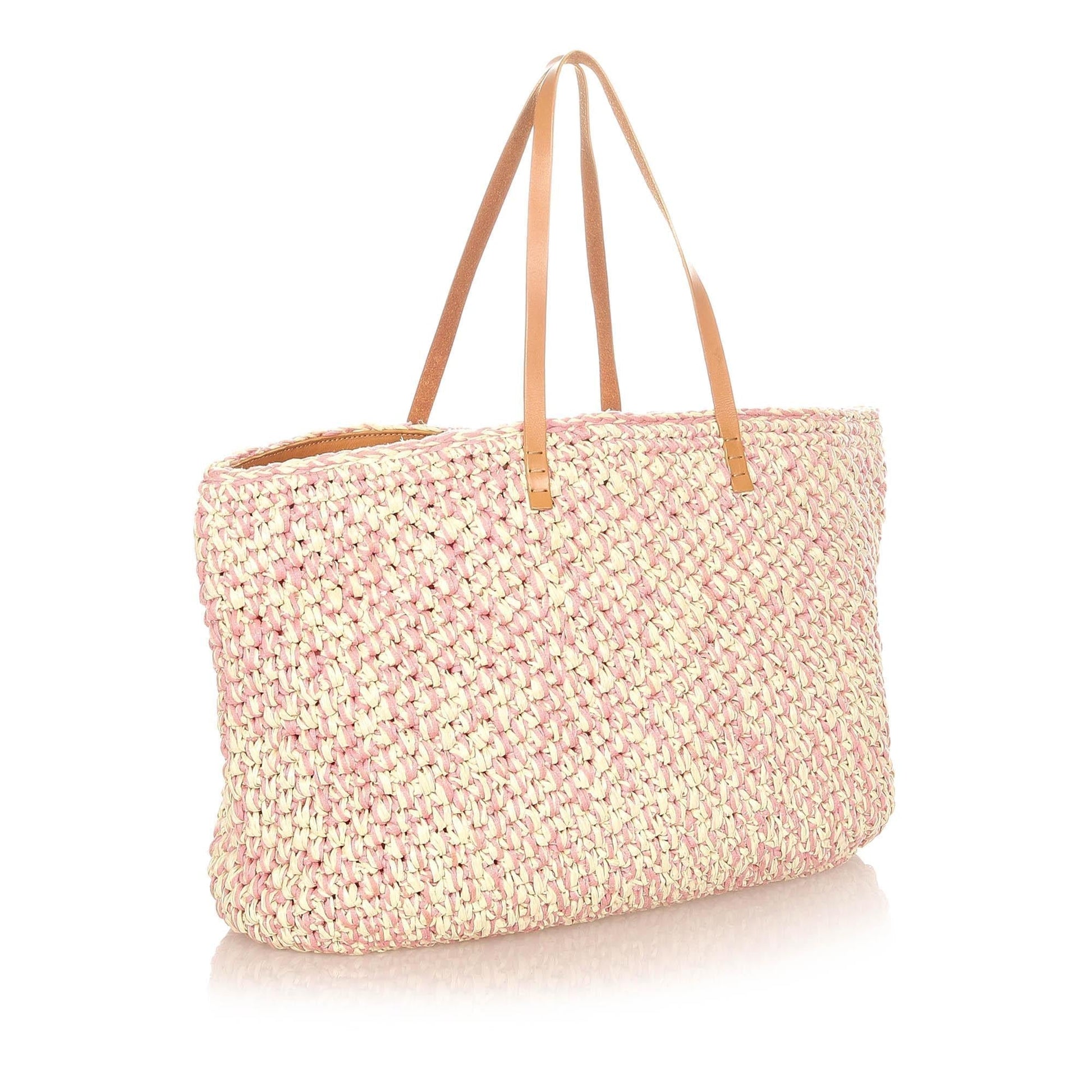 Fendi Raffia Tote Bag