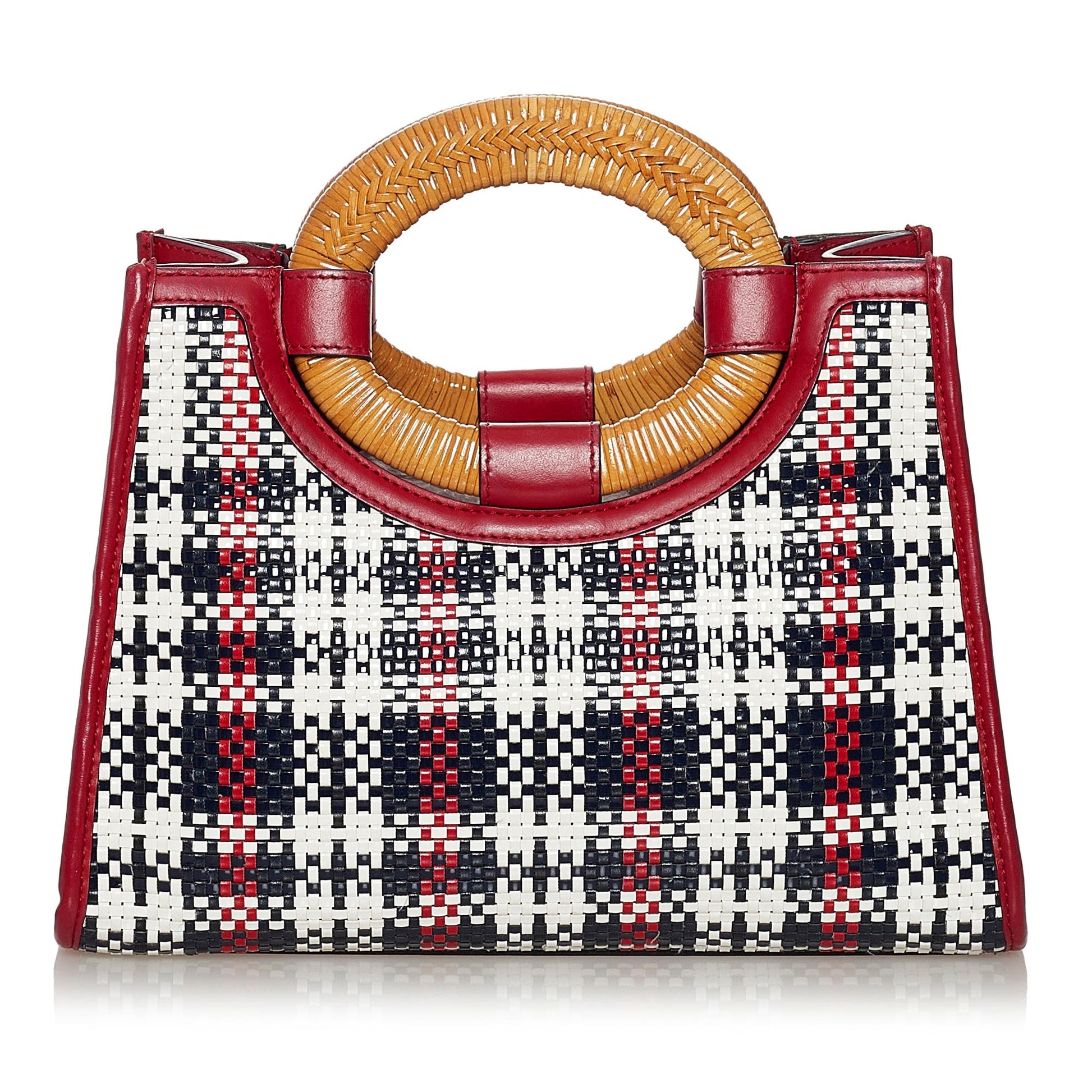 Fendi Runaway Tartan Plaid Satchel