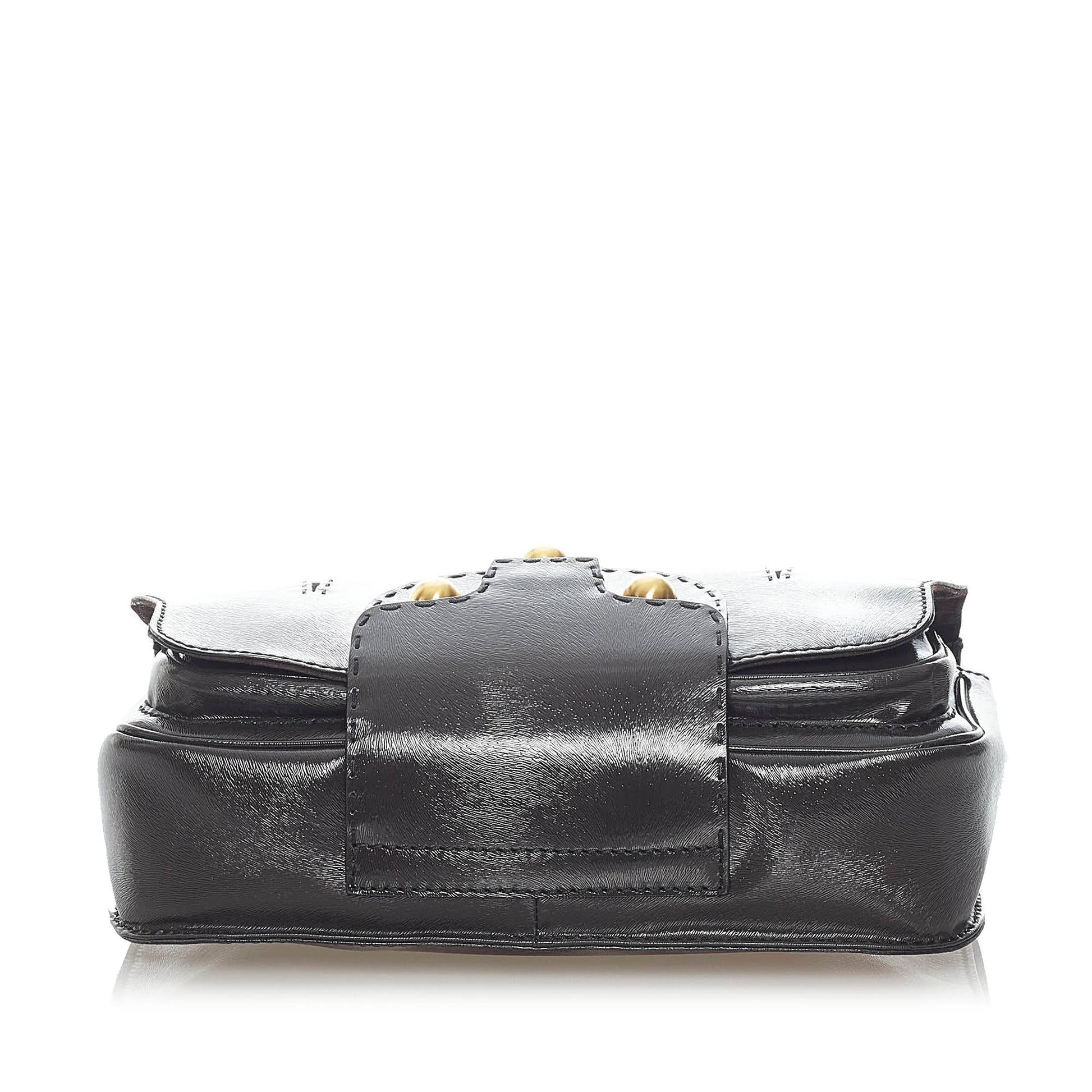 Fendi Secret Leather Satchel