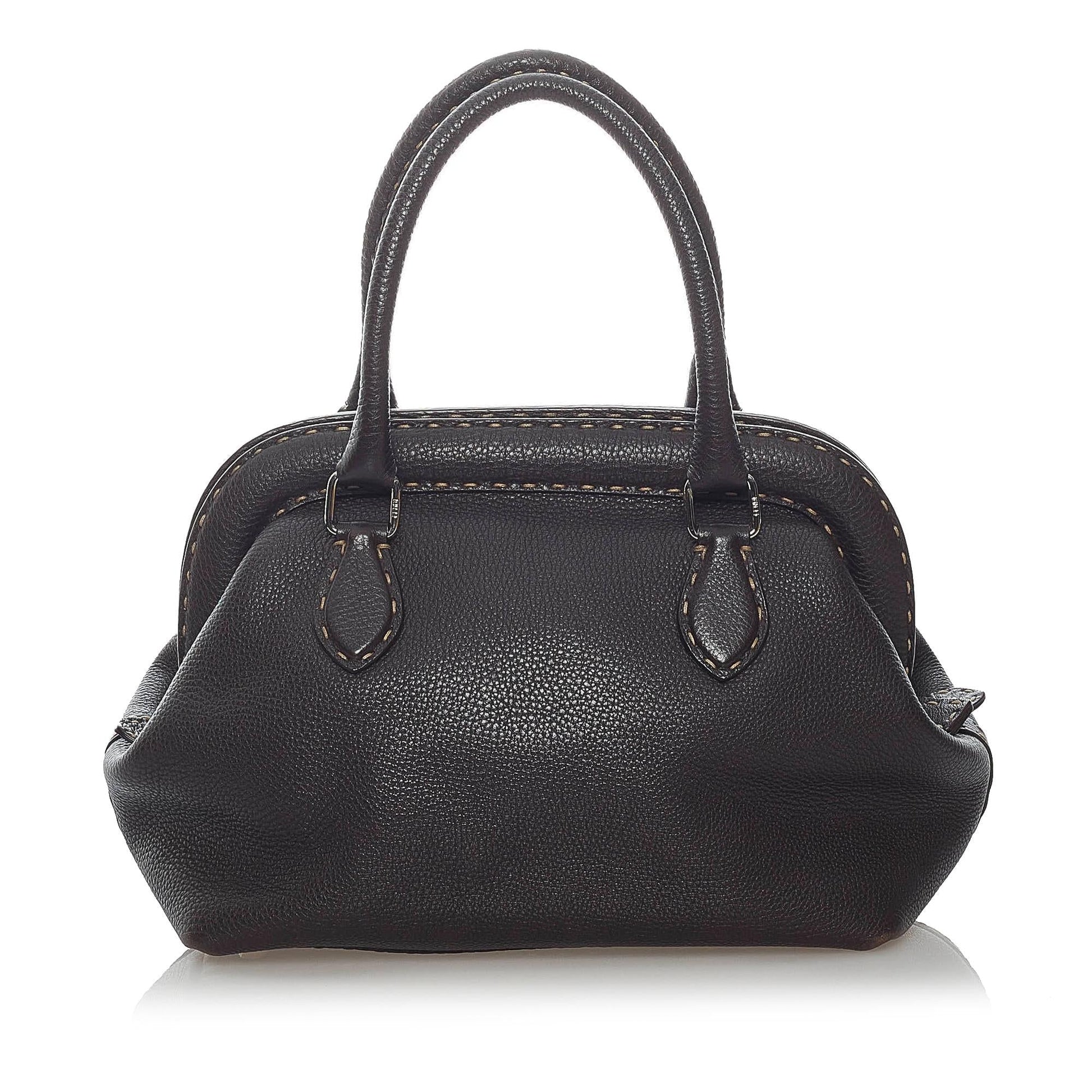 Fendi Selleria Leather Handbag