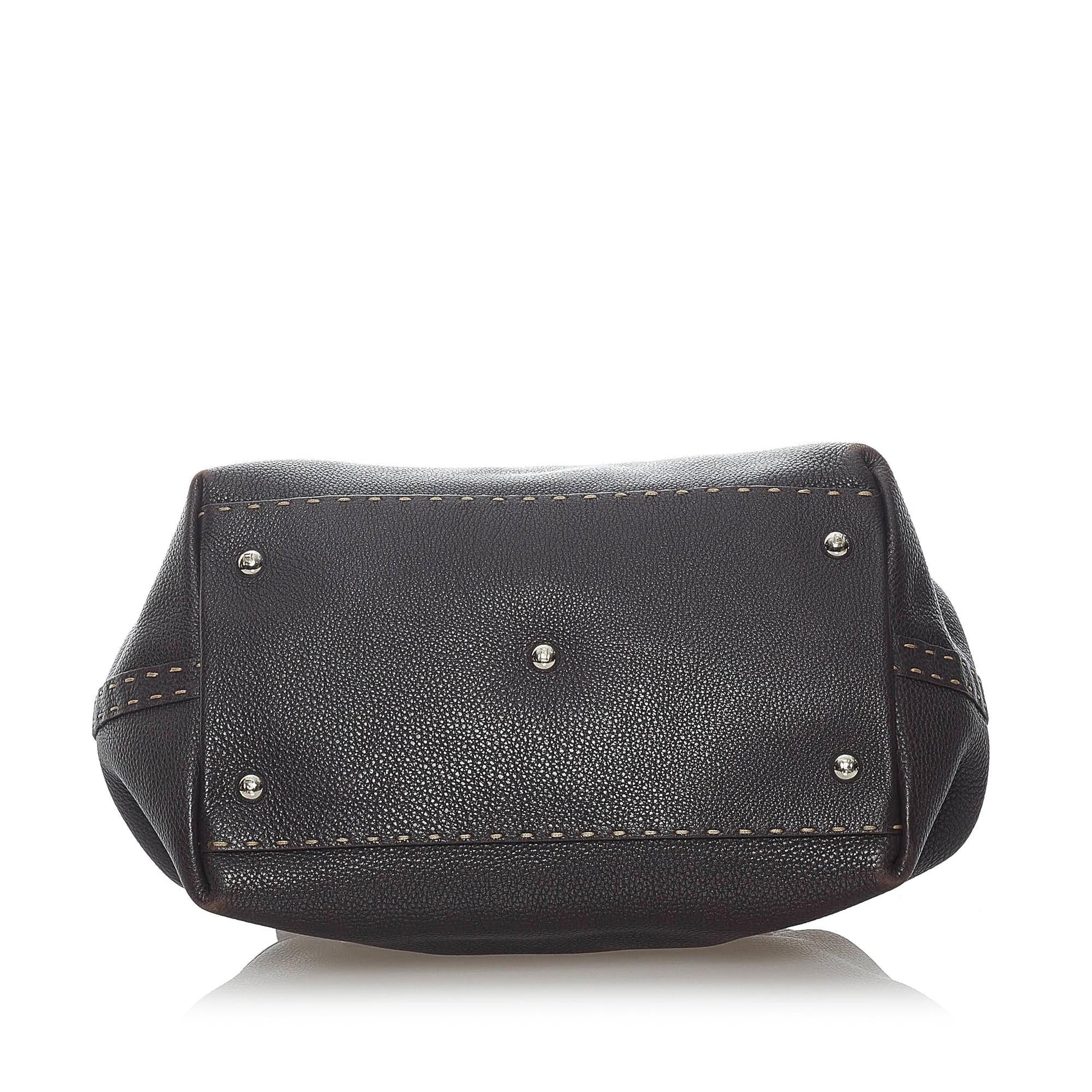 Fendi Selleria Leather Handbag