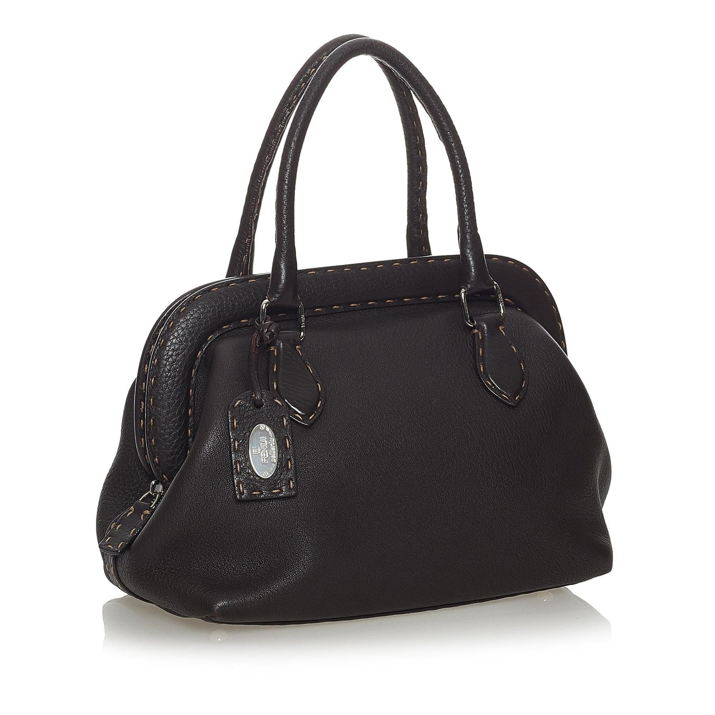 Fendi Selleria Leather Handbag