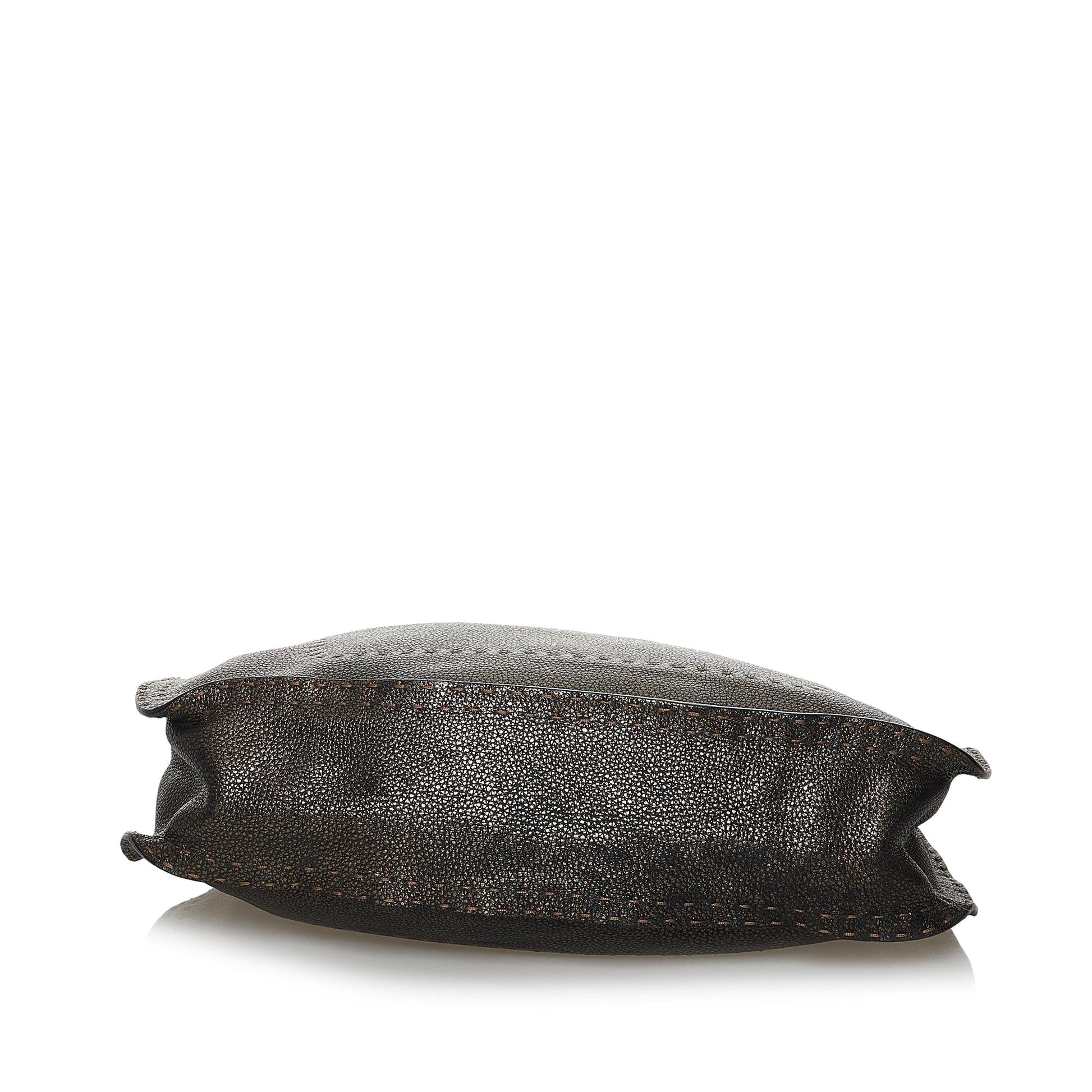 Fendi Selleria Leather Hobo Bag