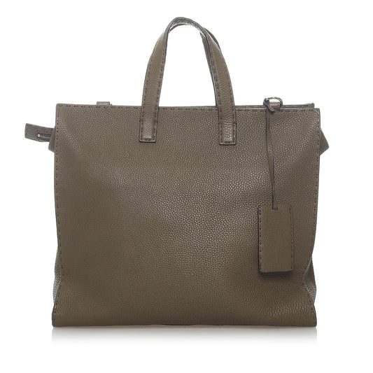 Fendi Selleria Leather Satchel