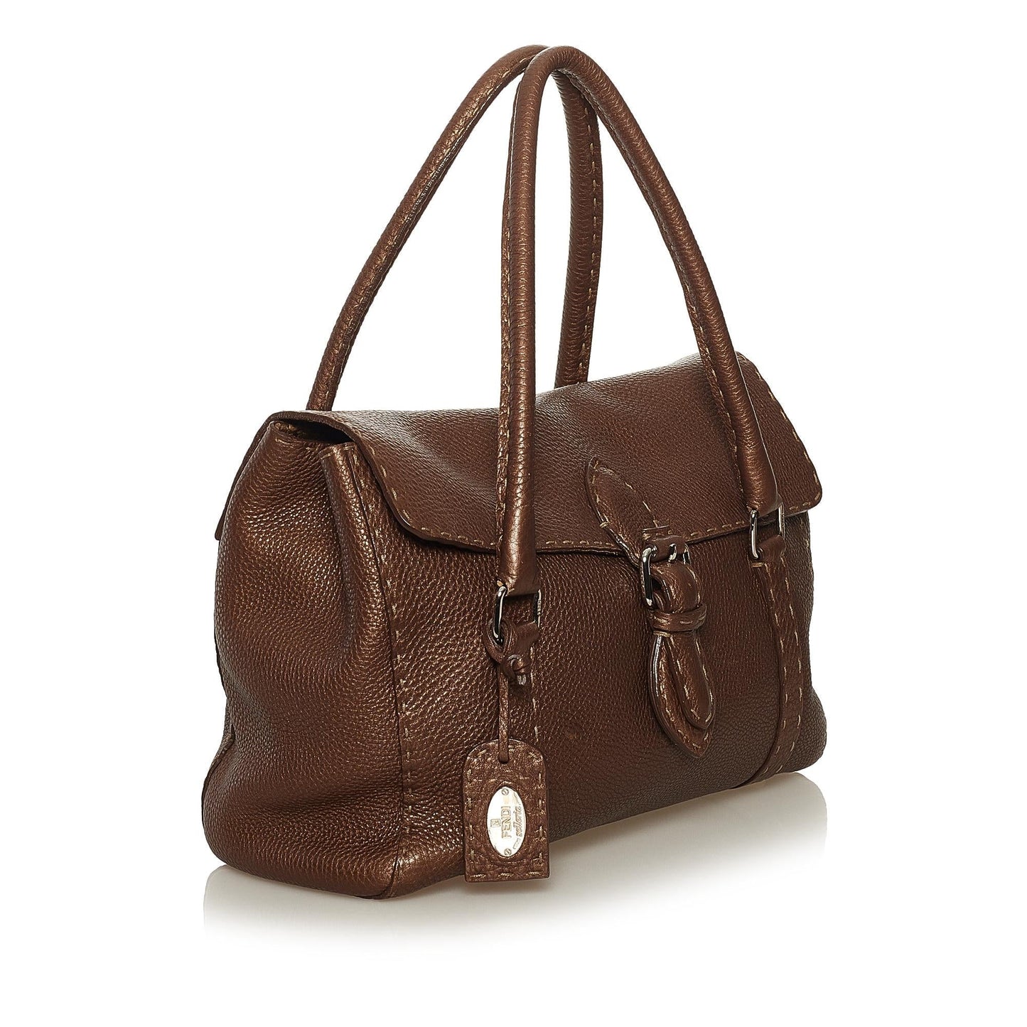 Fendi Selleria Linda Leather Handbag