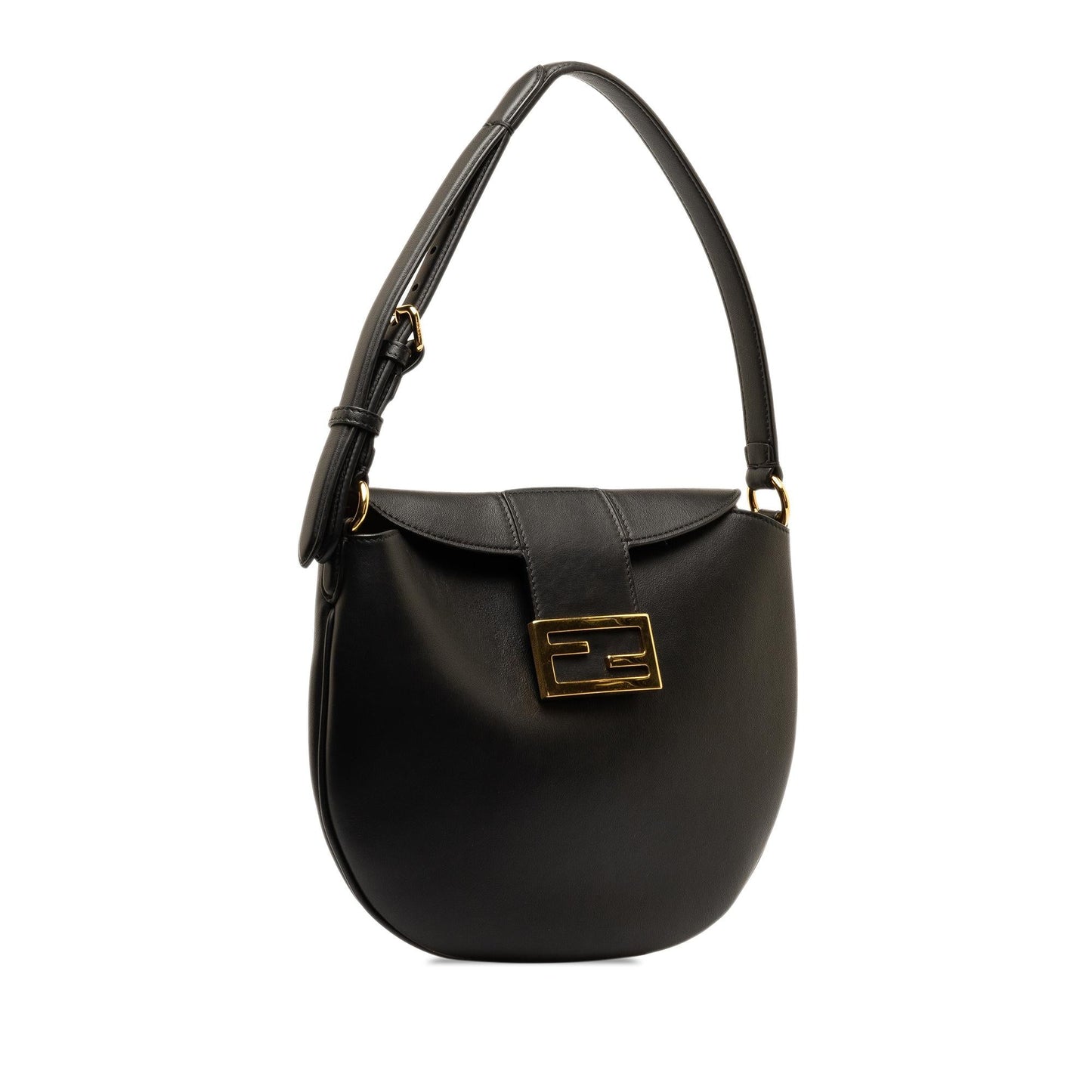 Fendi Small Leather Croissant Hobo (SHG-DNdErr)