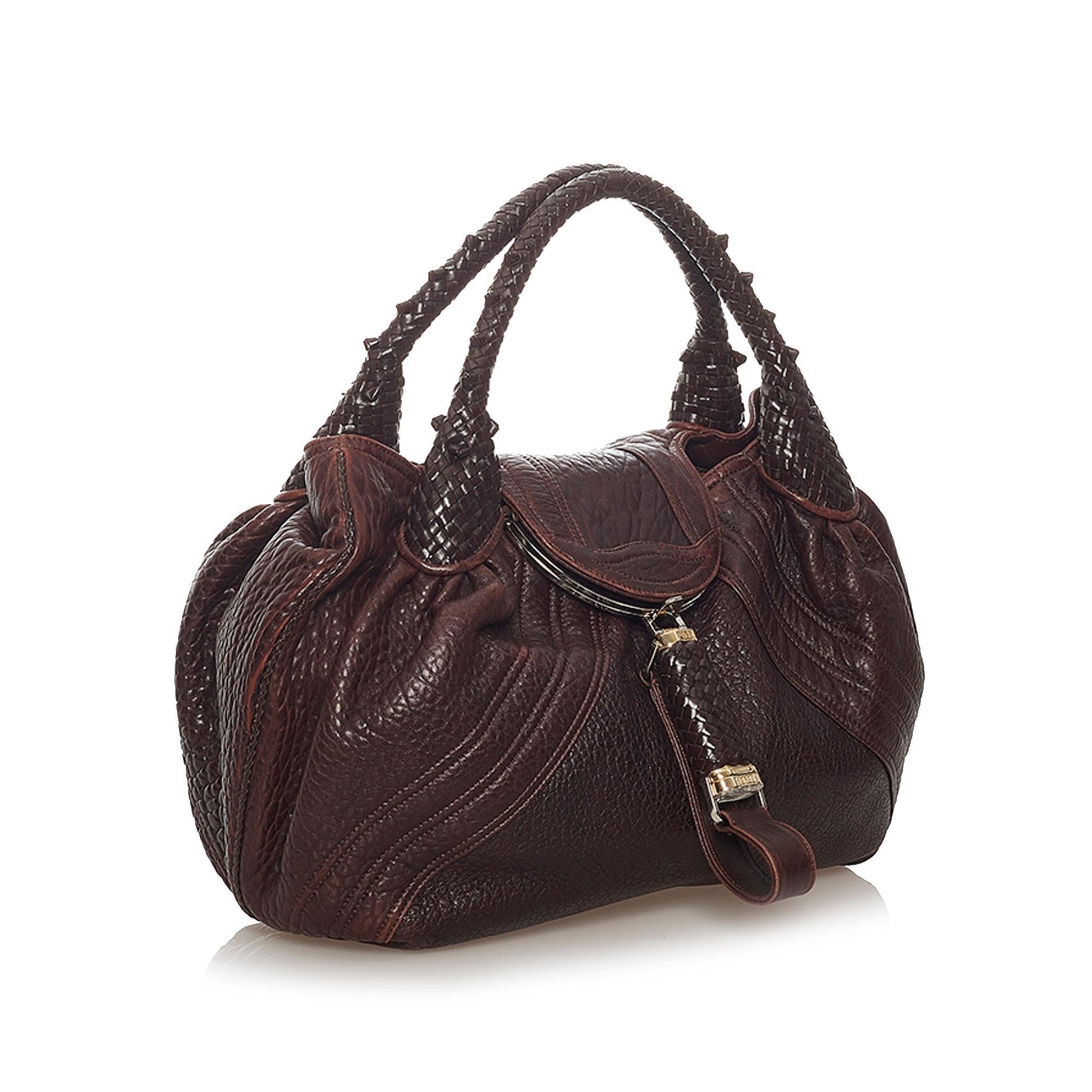 Fendi Spy Leather Handbag