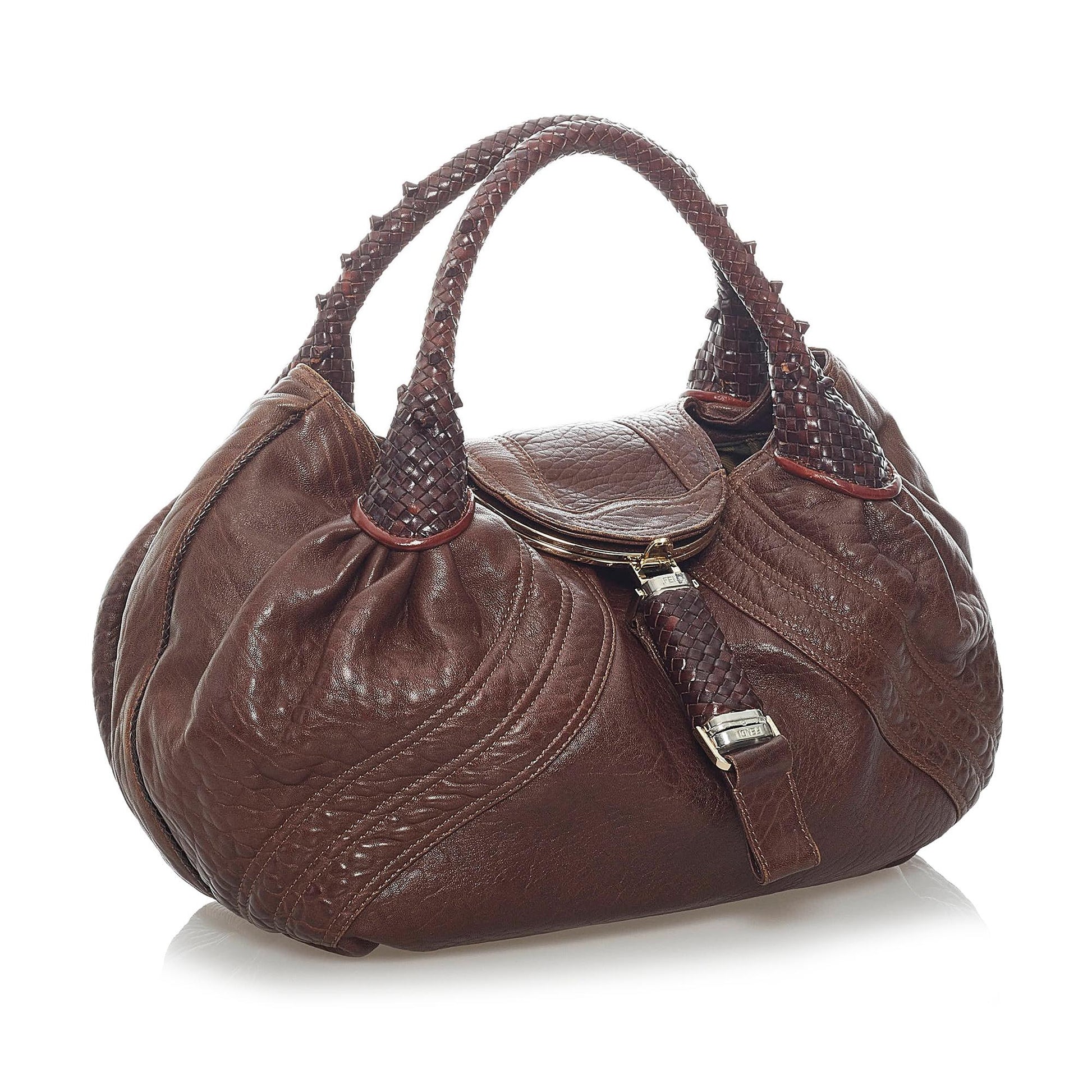 Fendi Spy Leather Handbag