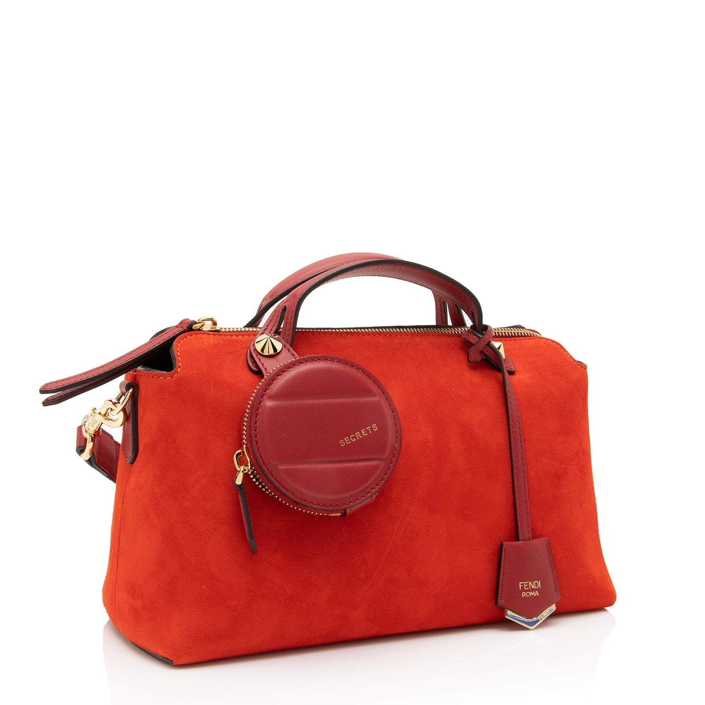 Fendi Suede Calfskin By The Way Medium Boston Bag