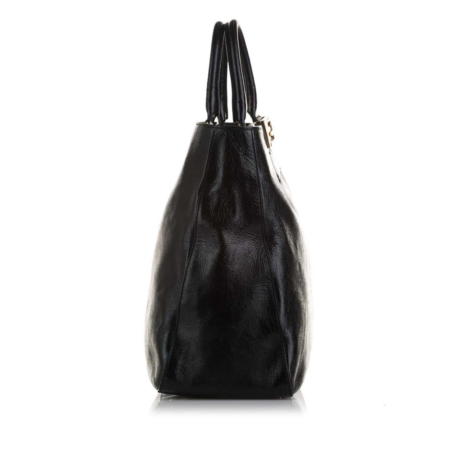 Fendi Twins Leather Tote Bag
