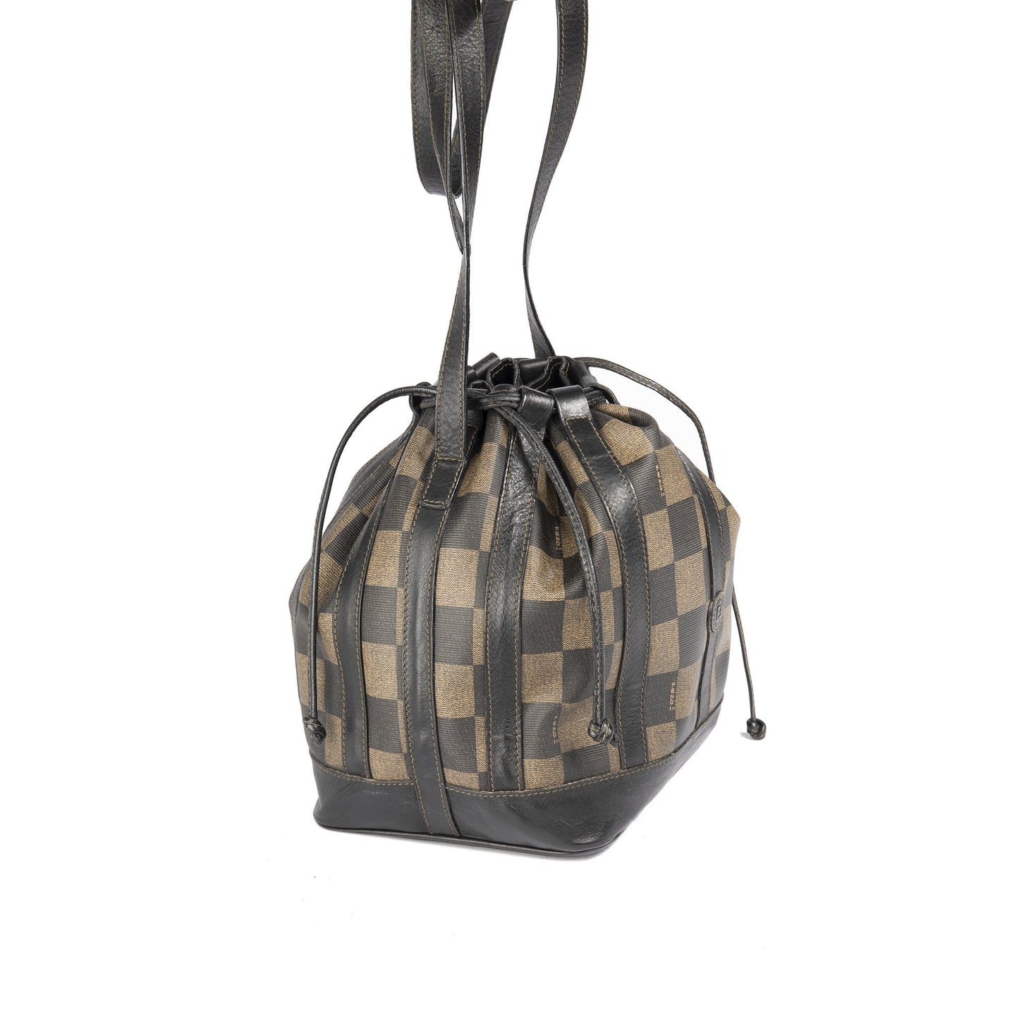 Fendi Checkered Bucket Bag