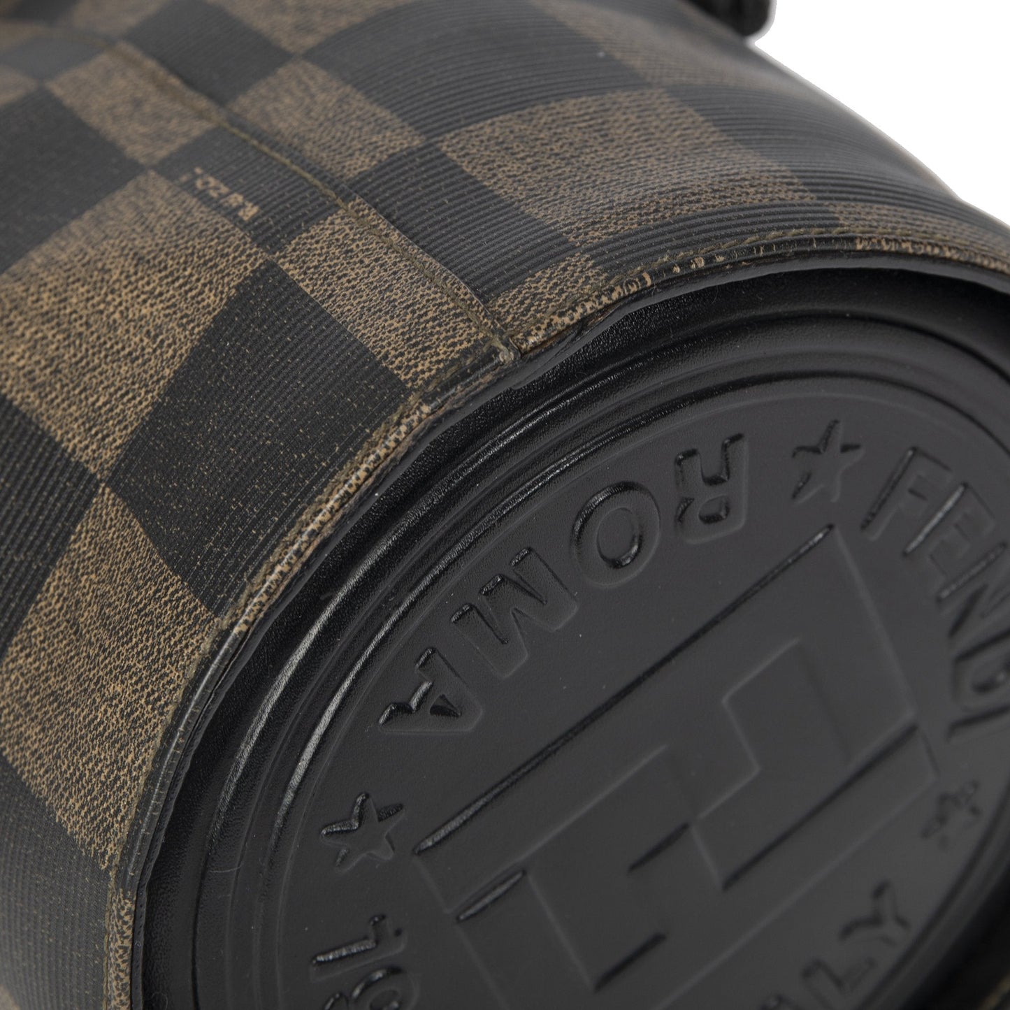 Fendi Checkered Bucket Bag