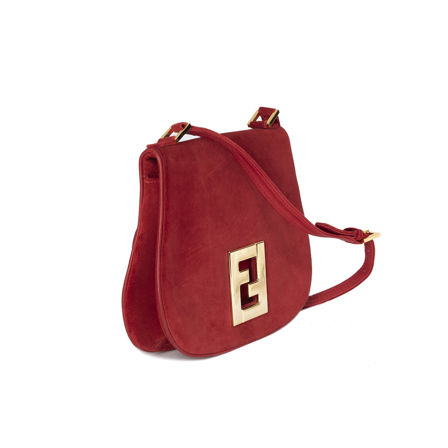 Fendi Suede Crossbody Bag