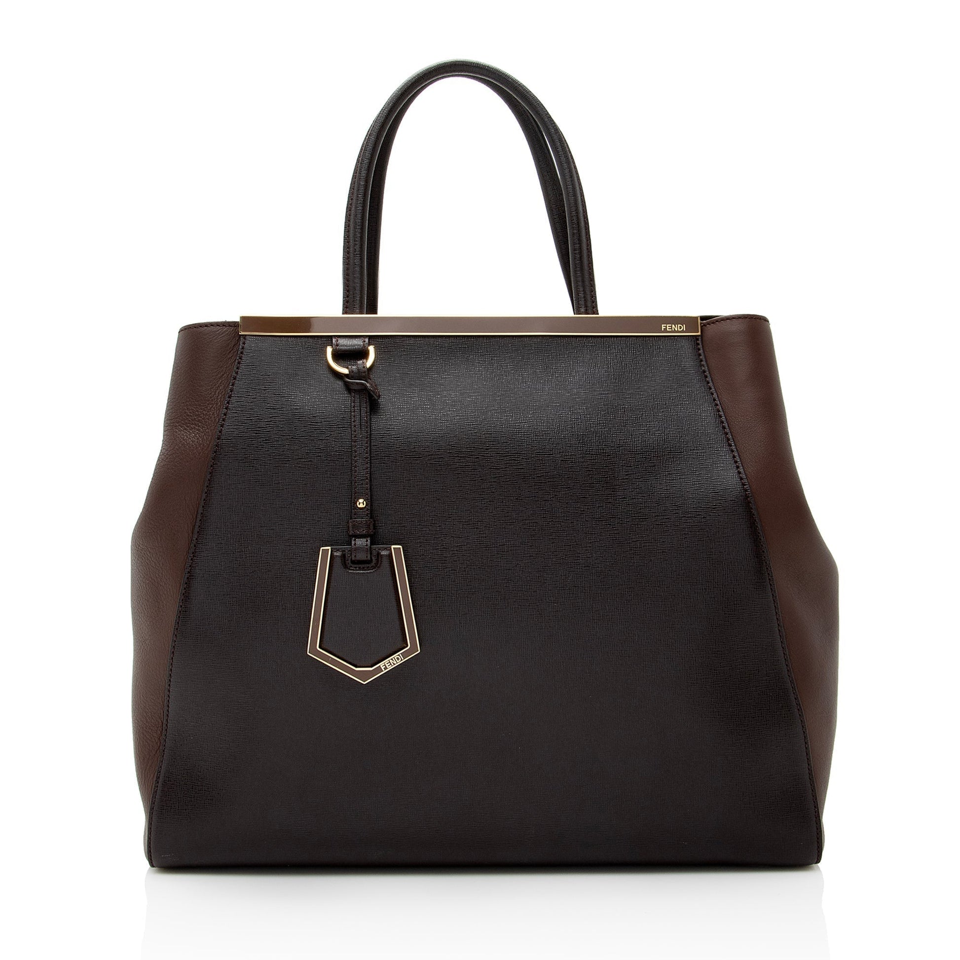 Fendi Vitello Calfskin 2Jours Elite Large Tote