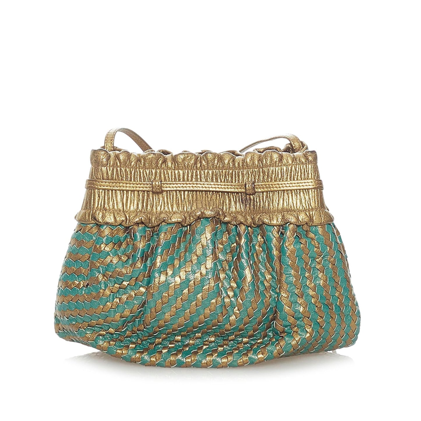 Fendi Woven Leather Bucket Bag