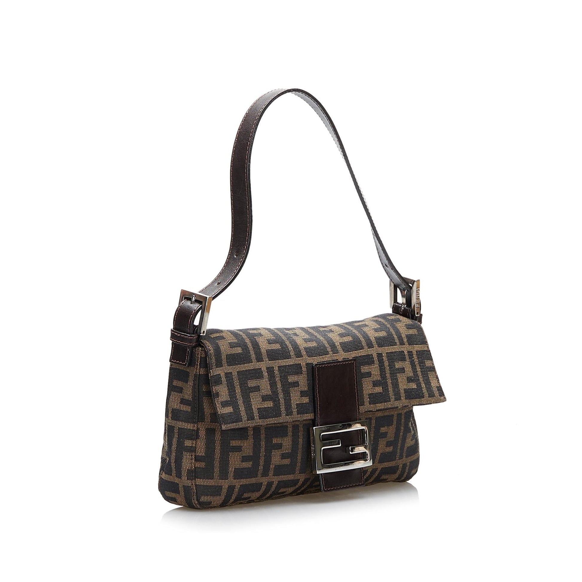 Fendi Zucca Canvas Baguette