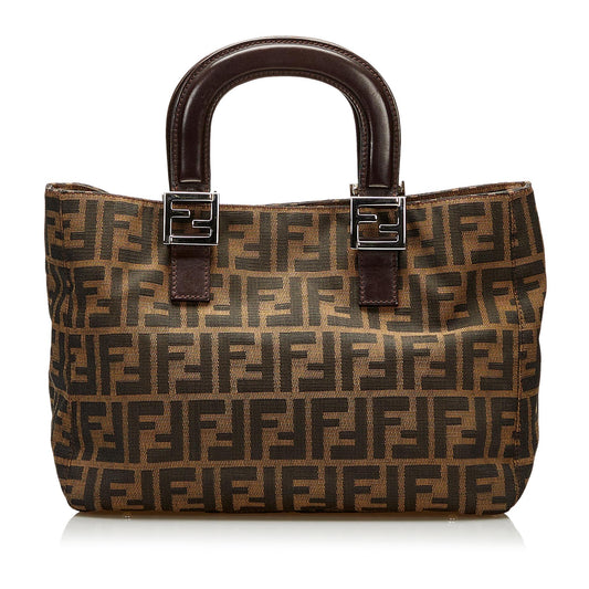 Fendi Zucca Canvas Handbag