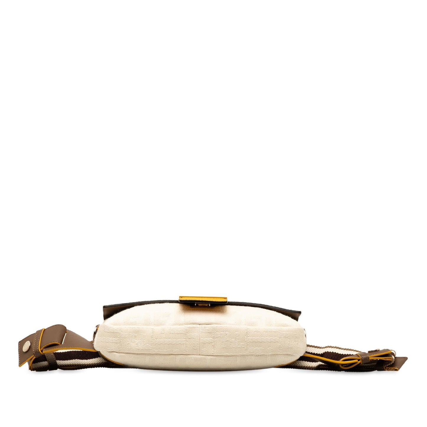 Fendi Zucca Canvas and Leather Convertible Baguette (SHG-X1HAvY)