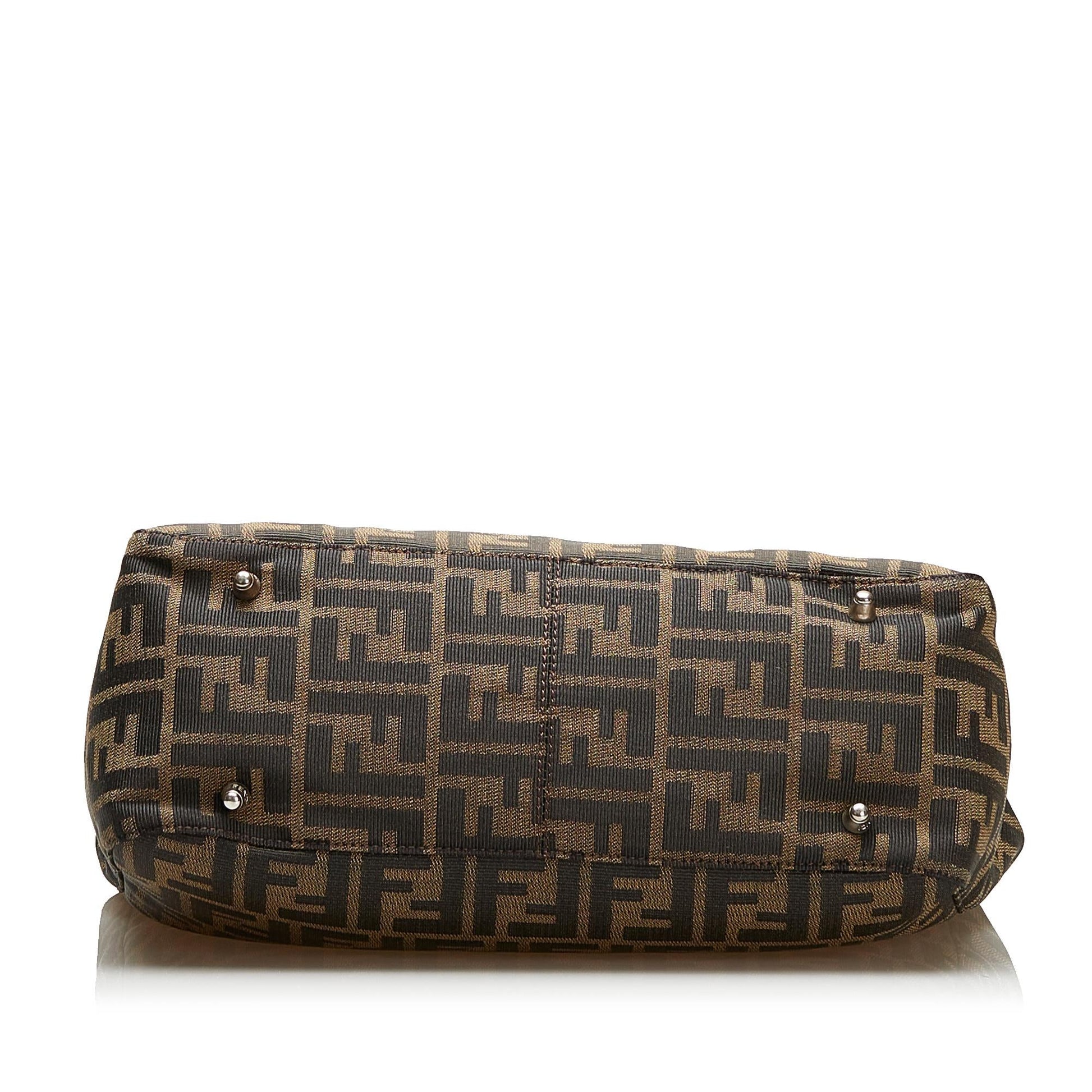 Fendi Zucca Handle Handbag