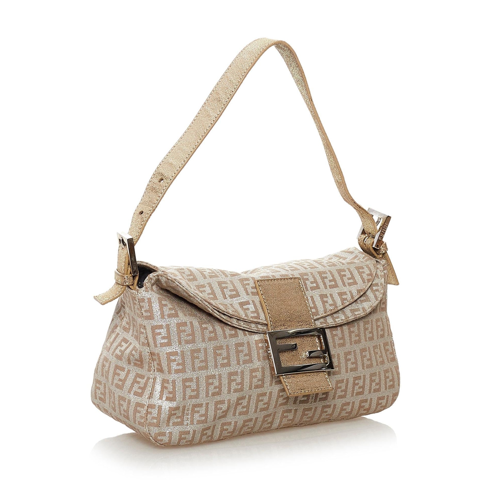 Fendi Zucchino Canvas Baguette