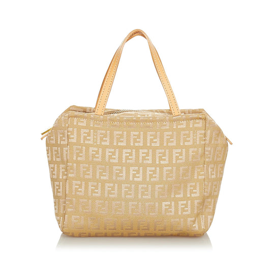 Fendi Zucchino Canvas Handbag (SHG-24517)
