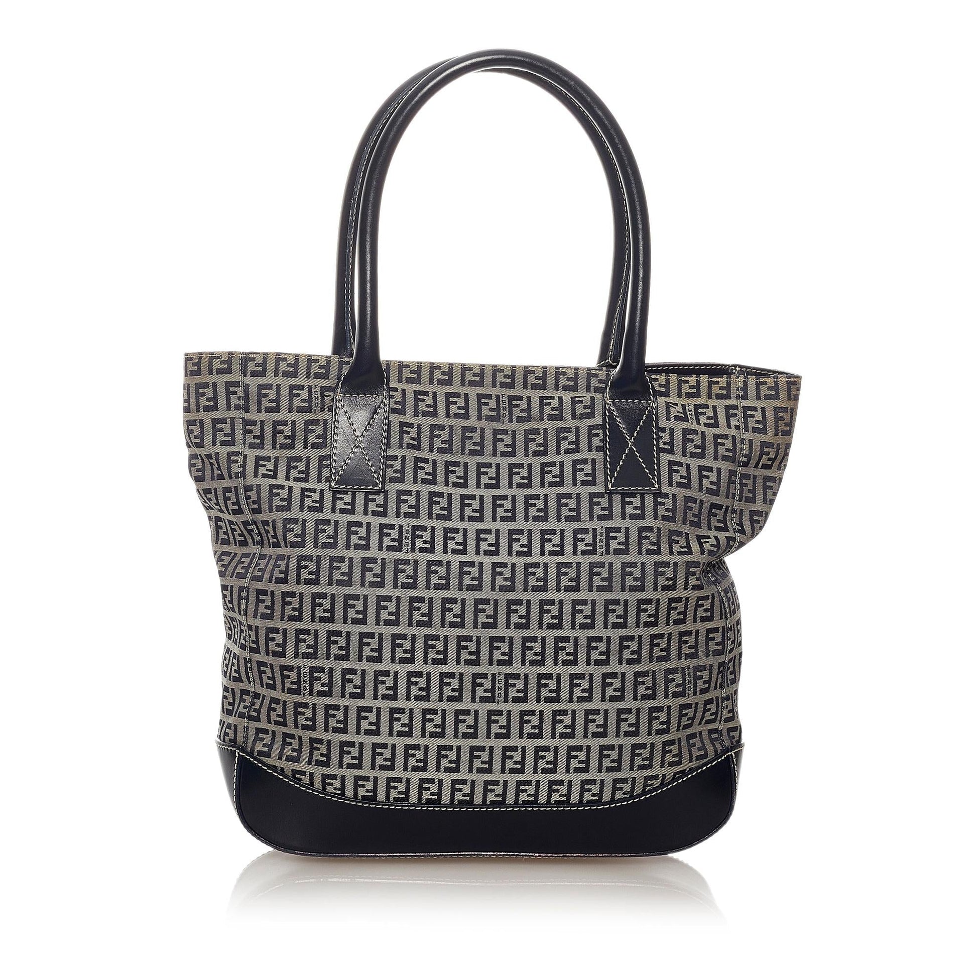 Fendi Zucchino Canvas Tote Bag