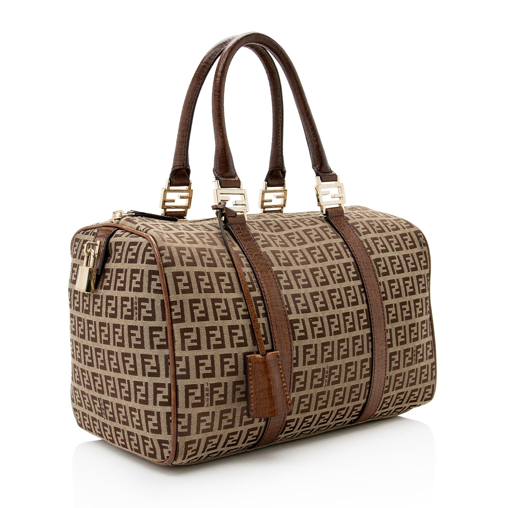 Fendi Zucchino Forever Boston Bag