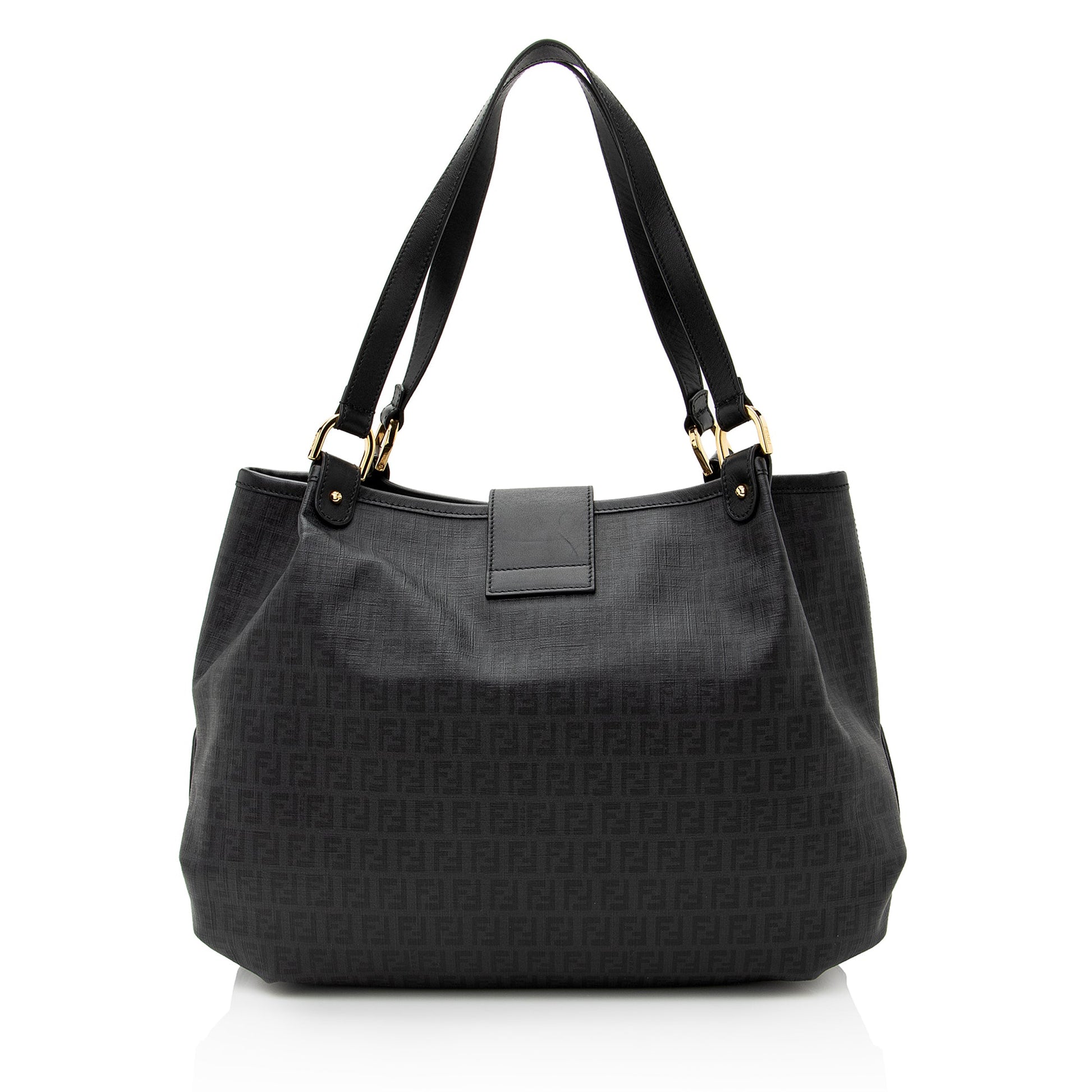 Fendi Zucchino Spalmati Chiusura Medium Tote