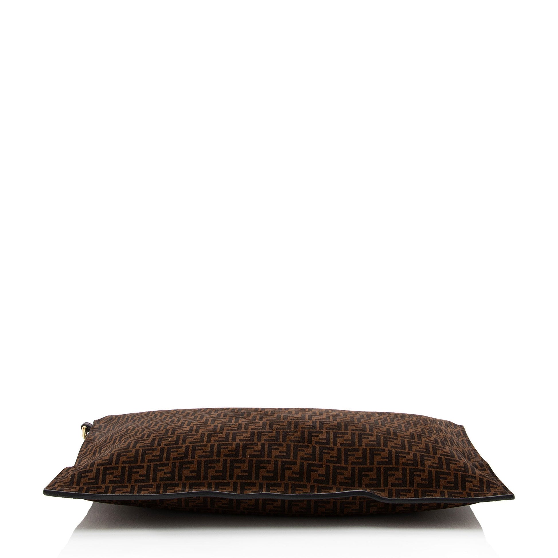Fendi Zucchino Suede Large Flat Pouch