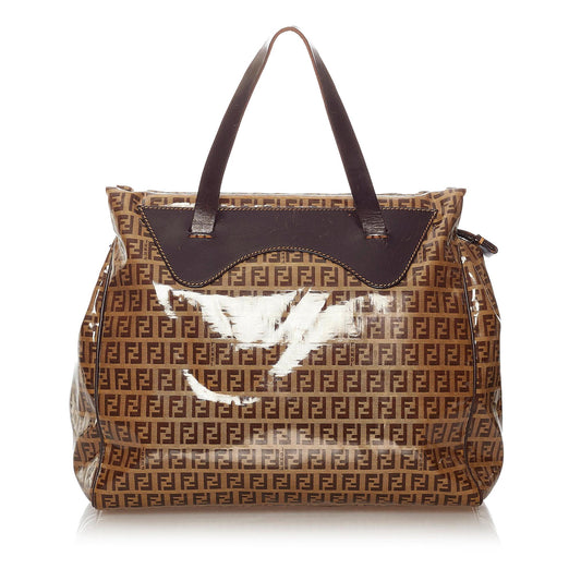Fendi Zucchino Vinyl Tote Bag (SHG-27893)