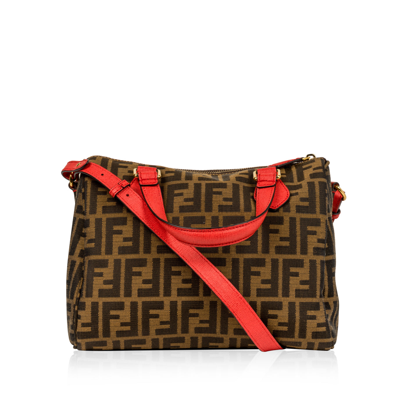 Fendi Luxury Zucca Red Handbag Style 8