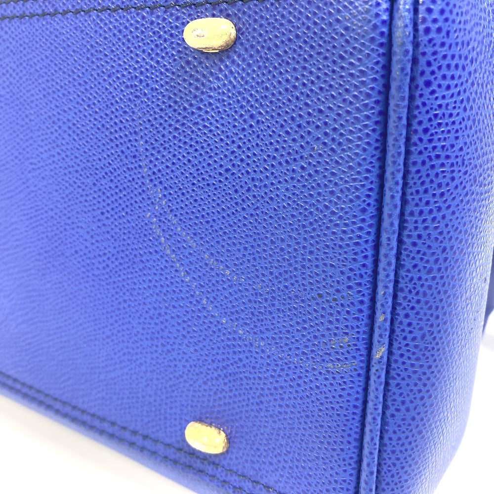CELINE Handbag leather blue Women