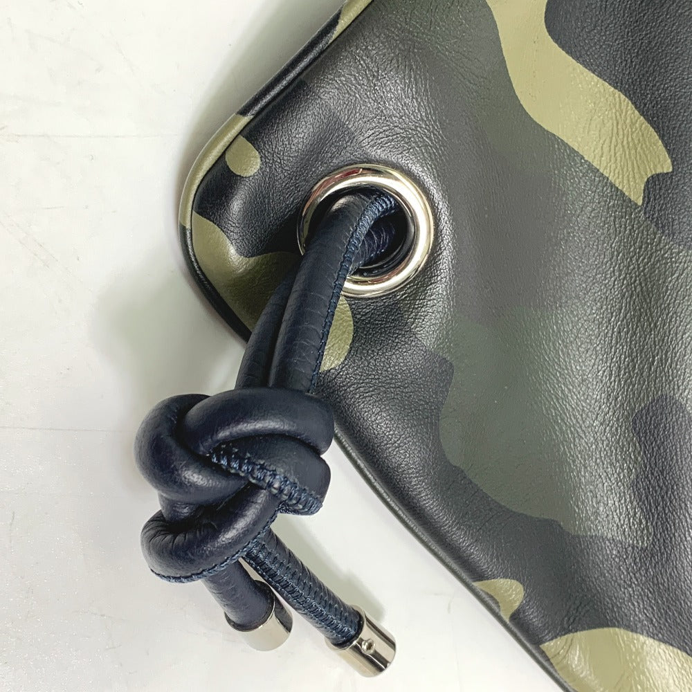 DIOR HOMME Backpack leather green Camouflage camouflage Backpack mens
