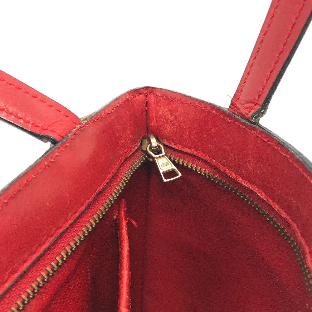 CELINE Handbag leather Red Mini tote Women