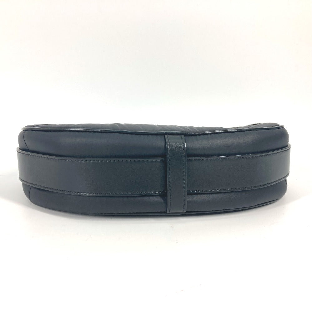 CELINE Shoulder Bag Nylon black logo ava medium Women