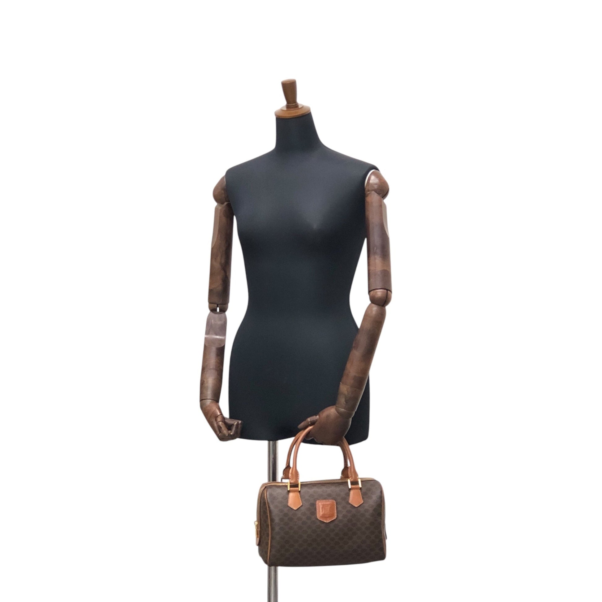 CELINE Handbag Boston bag Brown 5btbte