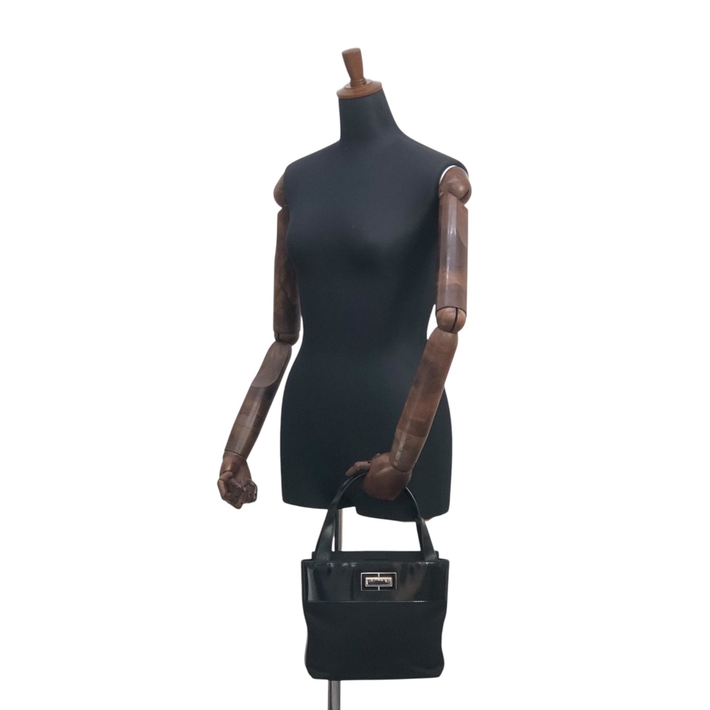 CELINE Logo Handbag Black vzeeur