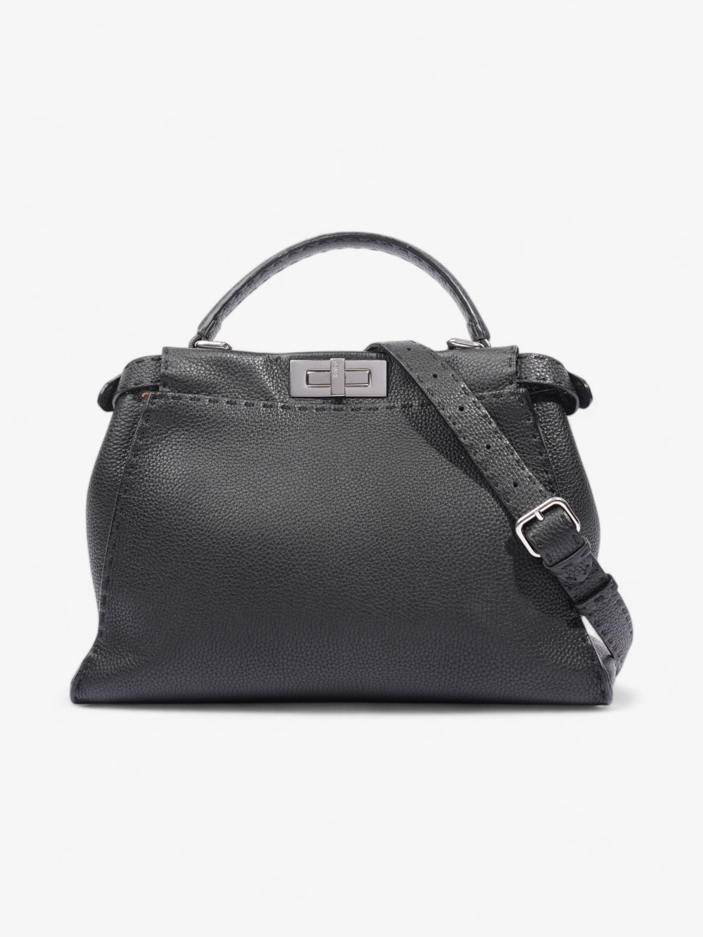 Fendi Peekaboo Leather Black Handbag